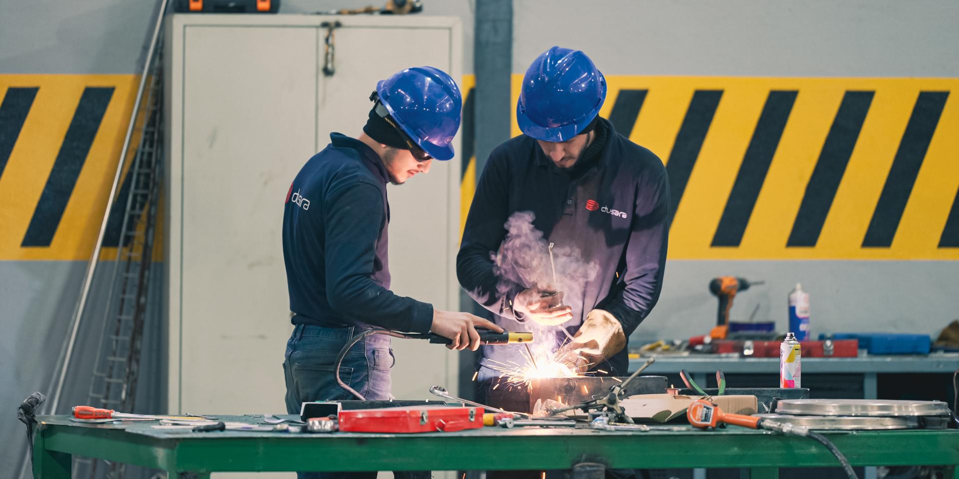 Dusara Welding Staff in the Plant